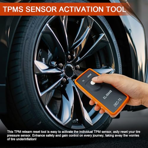 Lyxheth TPMS Relearn Tool for Car Tire Sensor, EL-50448 Tire Pressure Monitor Sensor Activation Reset Tool, Monitoring System Sensor Reset Programming Tool for Most Series Vehicles - Image 3