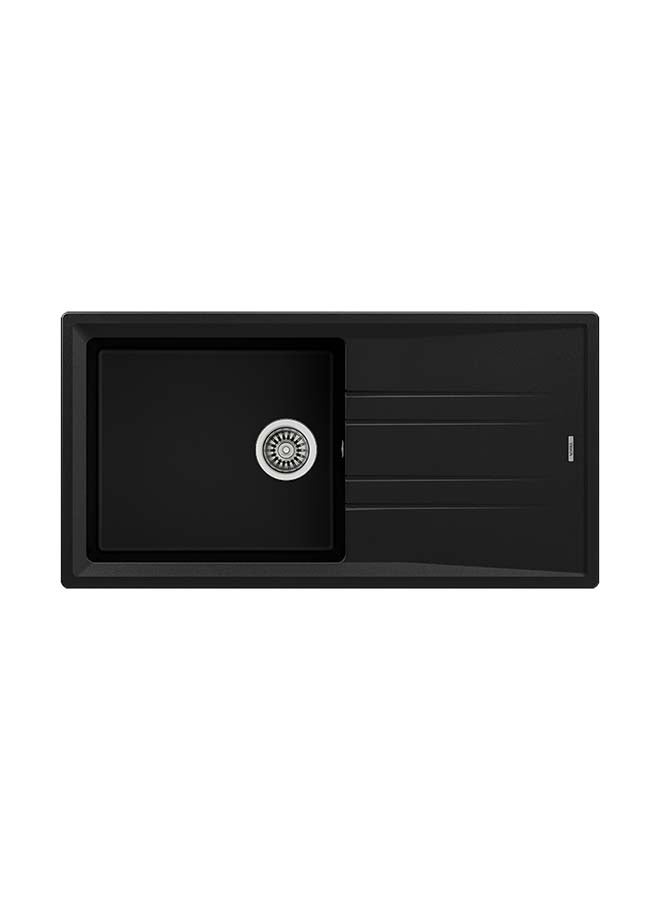 TEKA Stone 60 L-Tg 1B 1D Inset Tegranite Sink With One Bowl+Drainer Carbon 1000x510x200mmmm - Image 1