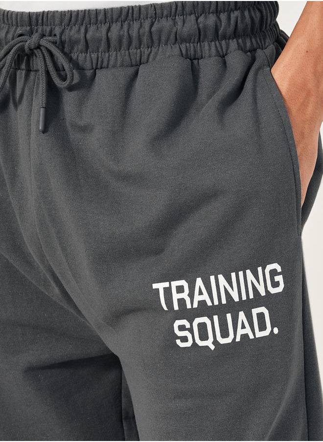 Styli - Eco Earth Slogan Print Oversized Training Joggers - Image 1