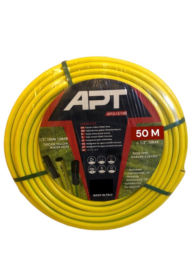 Apt water hose 50 meters 1/2 inch 3 layers model APTJL12/50 - Image 1