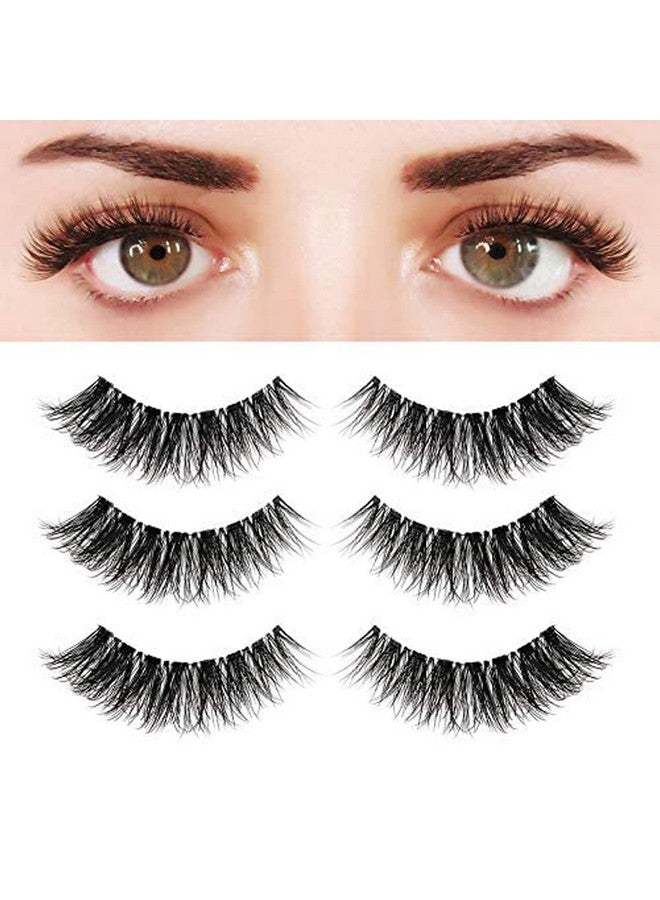 BEPHOLAN S Natural Look False Lashes - Bepholan Fake Eyelashes 5D Super Fluffy False Eyelashes Clear Band Wispy Lashes 3-Pack Faux Mink Lashes,Xmz92 - Image 1