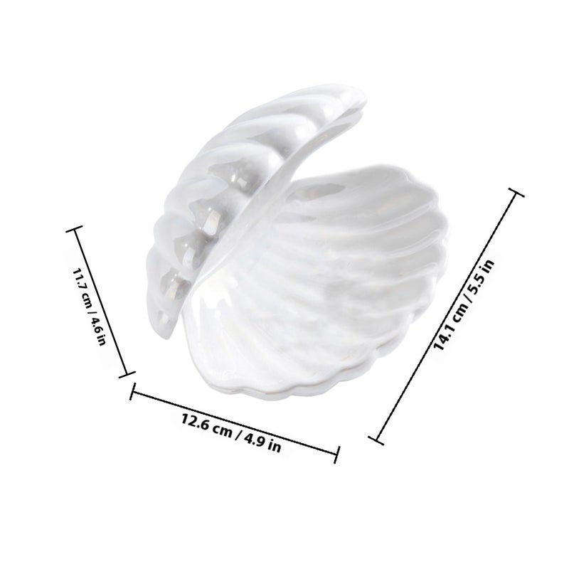 Jewelry Storage Shell Shape Box Jewelry Holder Organizer for Earrings - Image 2