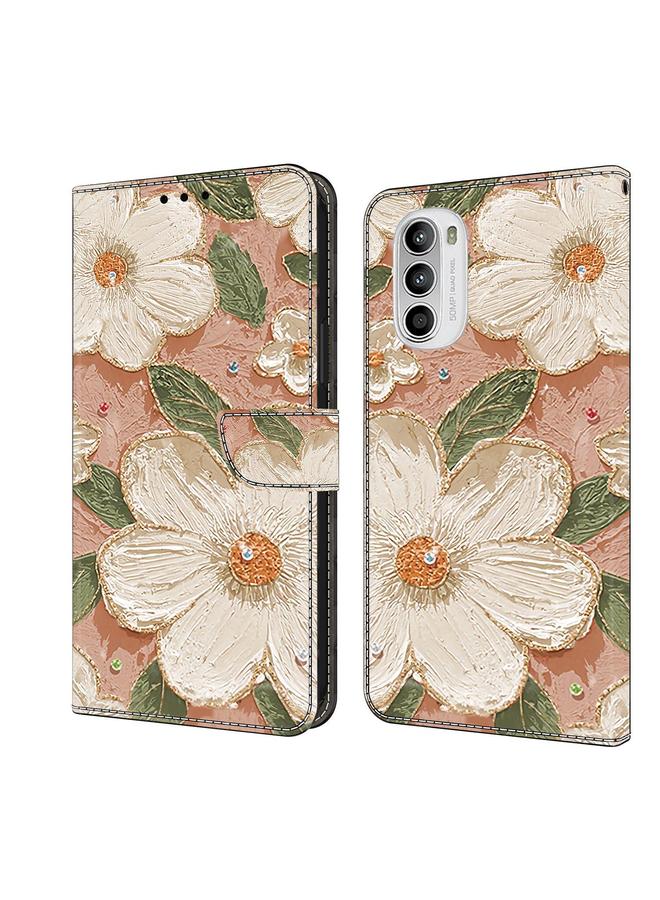 اس-توب جراب لهاتف موتورولا موتو جي 52 مصنوع من الجلد المطلي حديثًا - Image 1