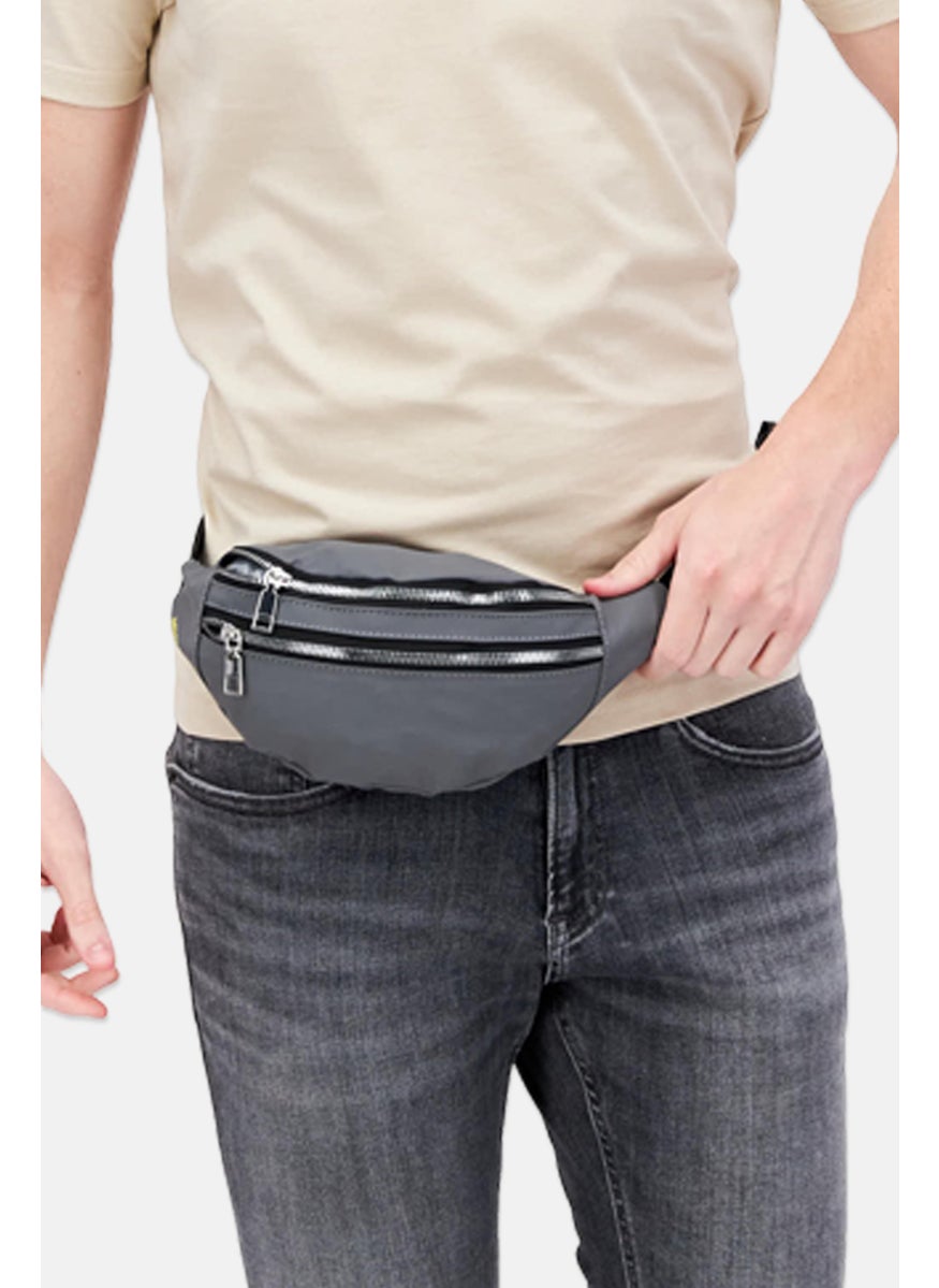 Men Solid Leather Fanny Pack 23 x L 14 x H 2 x W cm, Grey - pzsku/Z4FC001CAEE8A890D79A1Z/45/_/1733148704/fd70323a-e2bb-4108-84ba-87fb8ca51f3e