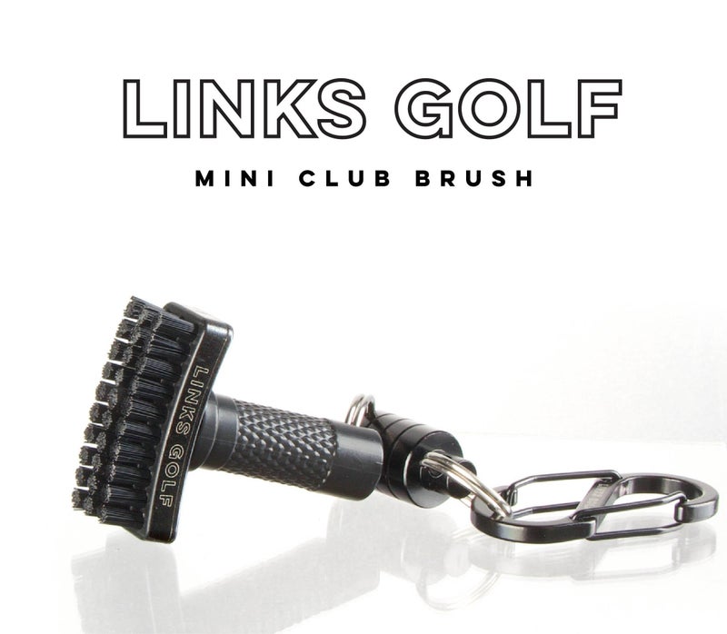 Links Golf â€“ Mini Golf Club Brush, Portable Golf Club Cleaner with Quick-Release Magnet & S-Carabiner Clip, Heavy Duty Nylon Bristles for Golf Bag, Cart and Pants - Image 2