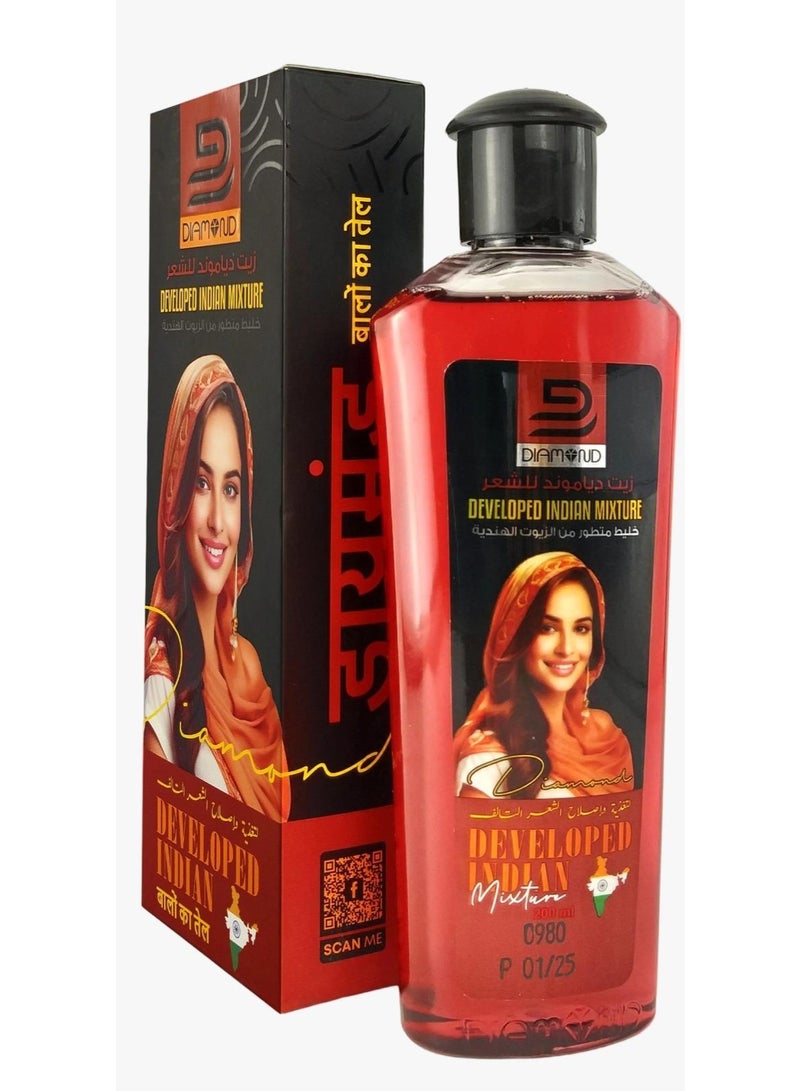 Diamond Hair Oil Developed Indian Mixture - 200 ml - Image 1