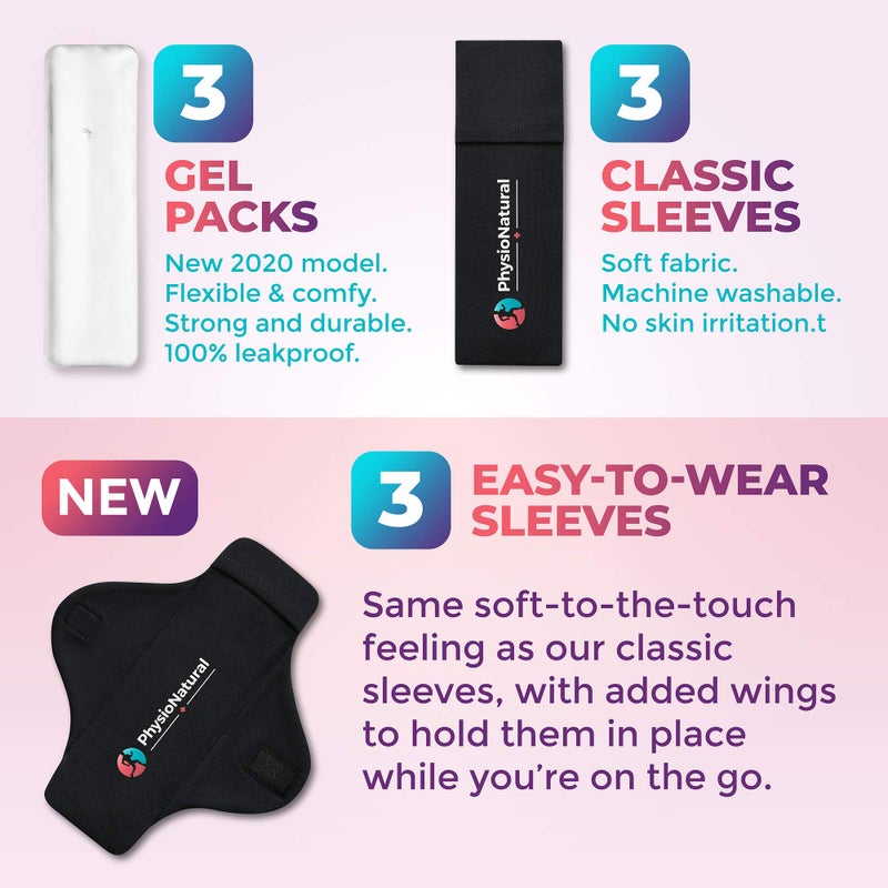 PhysioNatural Reusable Perineal Ice Packs with Washable Sleeves â€“ for Hemorrhoids, Postpartum Vaginal Pain, and Groin Discomfort - Image 2