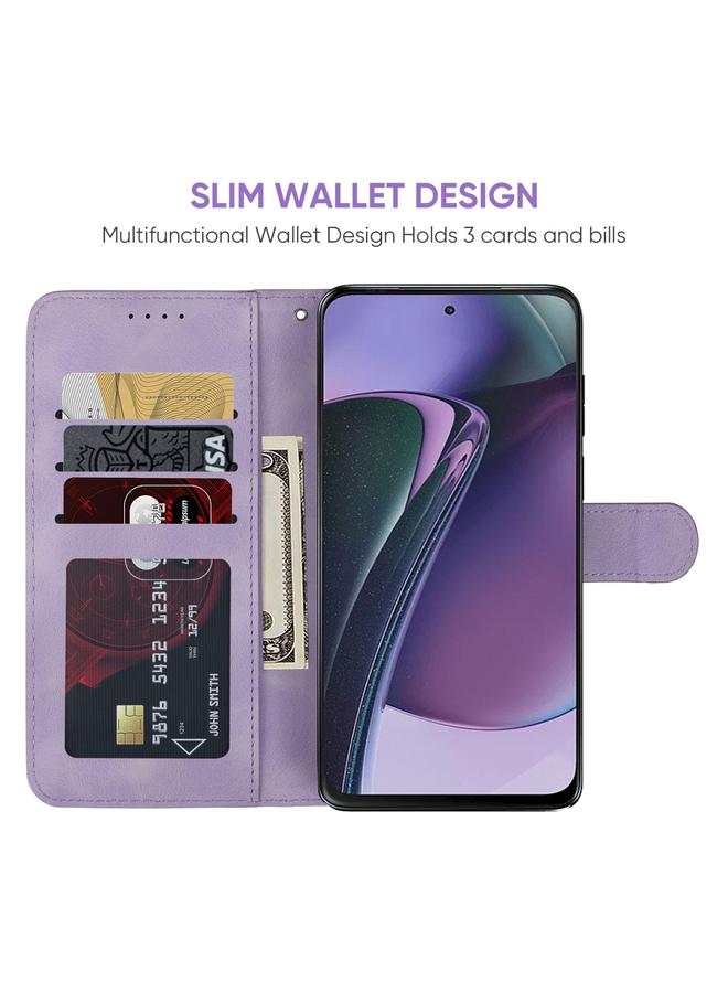 اس-توب جراب لهاتف Motorola Moto G Stylus 5G 2023 مصنوع من الجلد بخطوط هندسية - Image 3