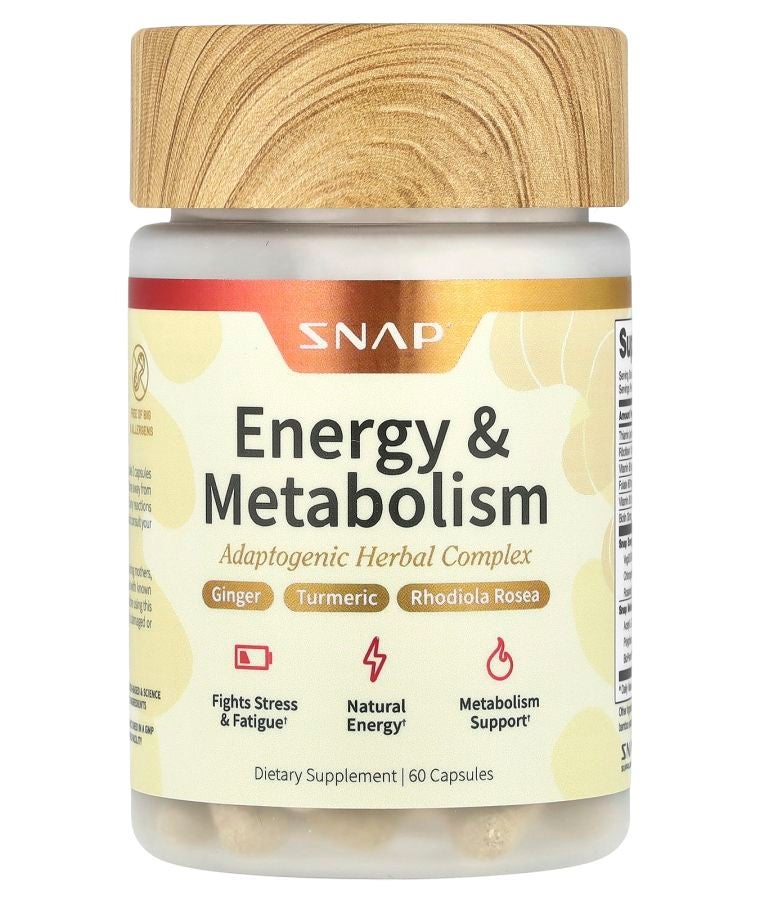 SNAP SUPPLEMENTS Energy & Metabolism 60 Capsules