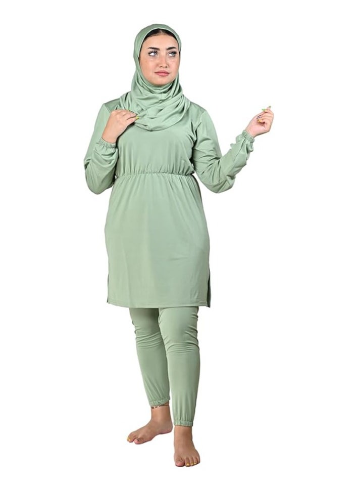 Burkini Swimsuits for Women. Modest Muslim Swimsuit Islamic. Long Sleeve Burkini with Full Cover Hijab and long Pants. Bathing Suit. - pzsku/Z4FC04E6E94527DCAB477Z/45/_/1709432777/c995bd7e-3f5f-41f6-b13f-7789e54d73bb