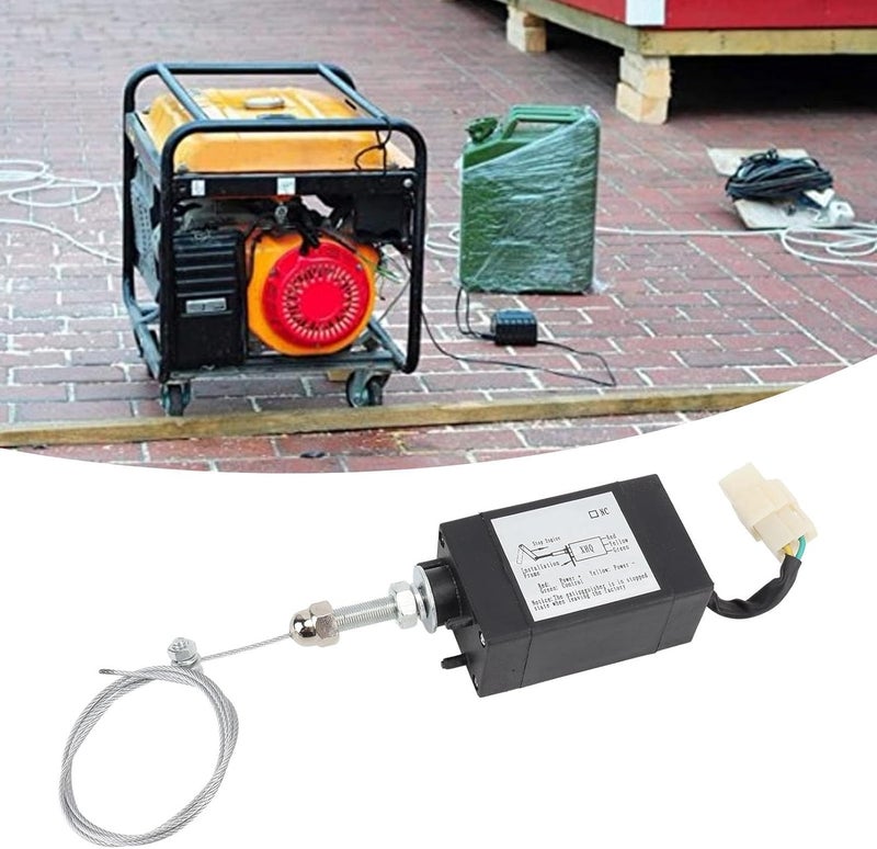 aqxreight Shut Off Solenoid Valve Engine Fuel Stop Flameout Accessory for Generator DC24V the Stop Generator G Shut Off Solenoid ValveFuel ValveStop ValveFuel (DC24V) - Image 2