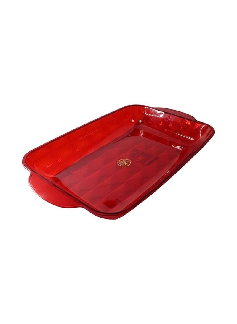 Spaceshoop 1 Pcs Rectangular Decorative Tray Cosmetic Storage Case, Acrylic Creative Multifunctional Plastic Food Storage Trays Food and Drink Trays, Storage Holder for Snack Food Dried Fruit 