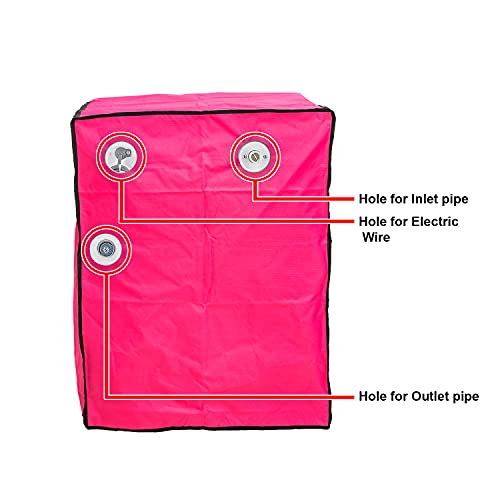 Classic® Front Load Washing Machine Cover Suitable for LG 5.5 Kg, 6 Kg & 6.5 Kg (50cmsX63cmsX81cms) Color - Pink - Image 5