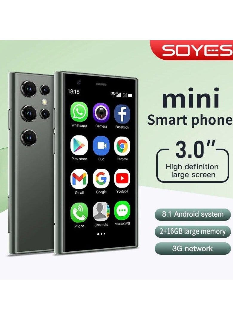SOYES - Soyes S23 Pro Mini Smartphone - Android 8.1, 2GB RAM , 16GB Storage, Dual SIM, 3.0'' HD Display, 1000mAh Battery, WIFI, Bluetooth, 3G Connectivity - Compact Mobile Phone for On-the-Go - Image 1