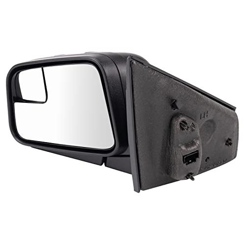 TRQ Driver Side Power Mirror Textured Black Manual Fold Non-Heated Compatible with 2009-2011 Ford Edge FO1320371 - Image 3