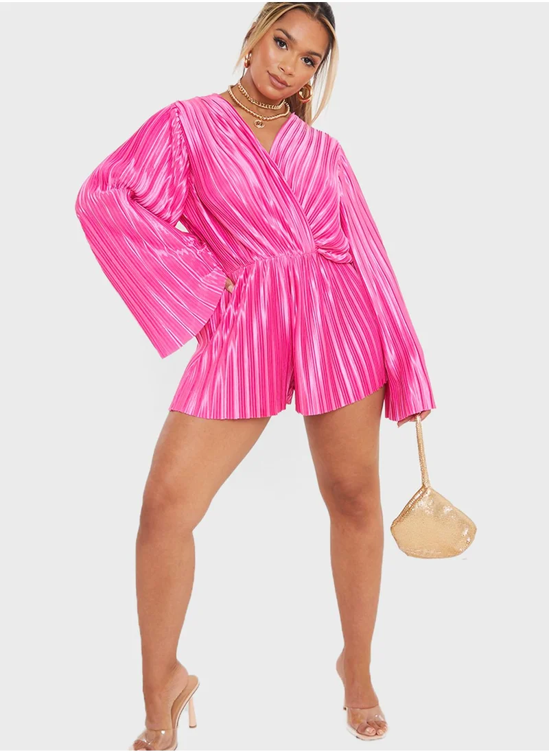 In the style Flare Sleeve Playsuit