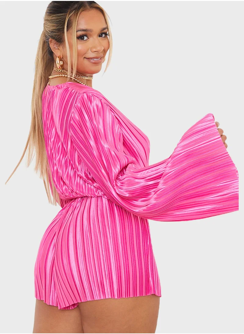 In the style Flare Sleeve Playsuit