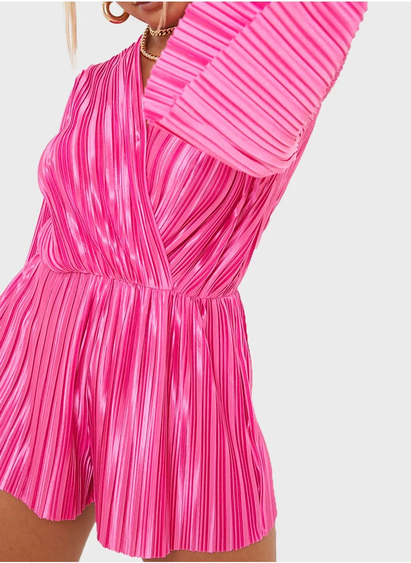 In the style Flare Sleeve Playsuit