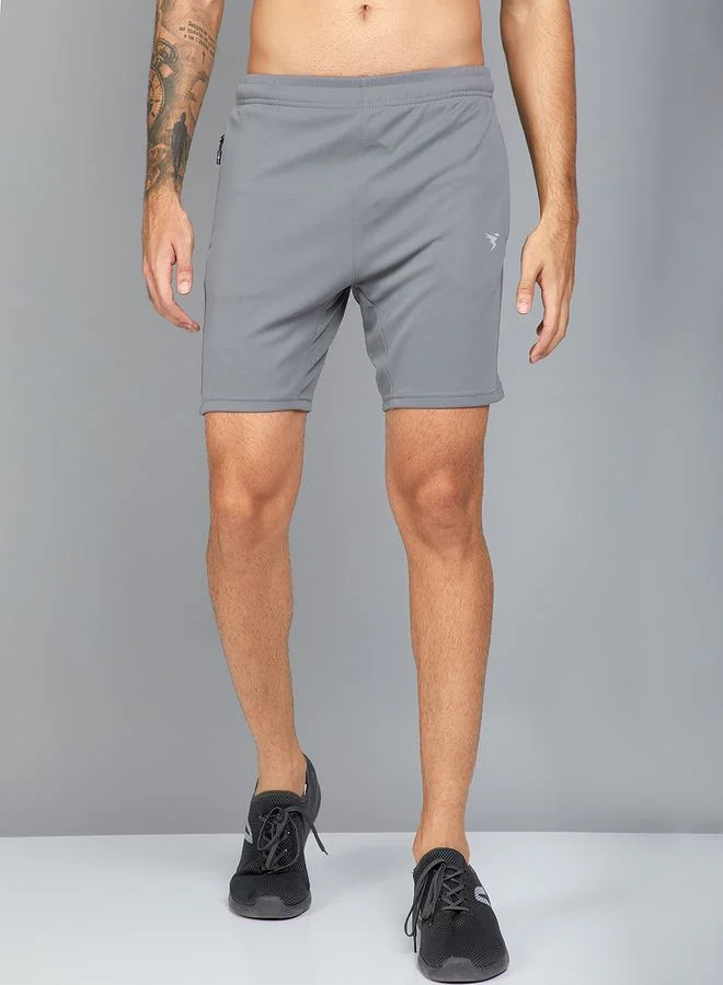 Technosport Drawstring Waistband Shorts with Pockets by Styli