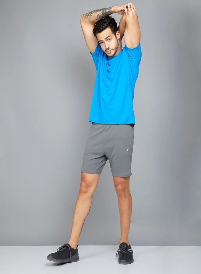 Technosport Drawstring Waistband Shorts with Pockets by Styli