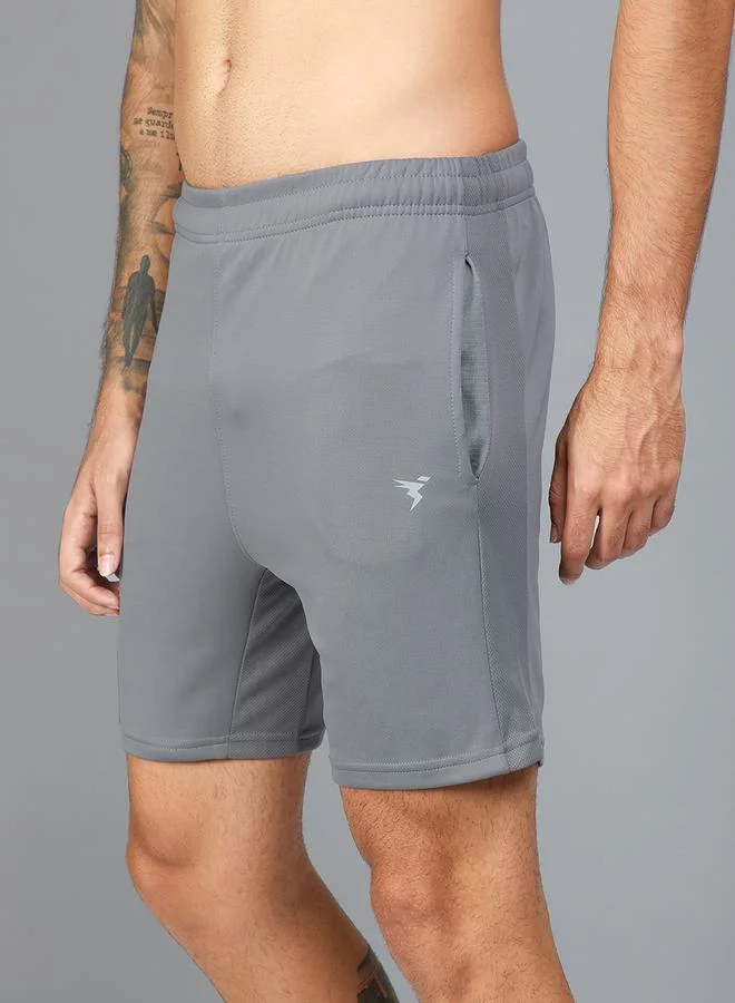 Technosport Drawstring Waistband Shorts with Pockets by Styli