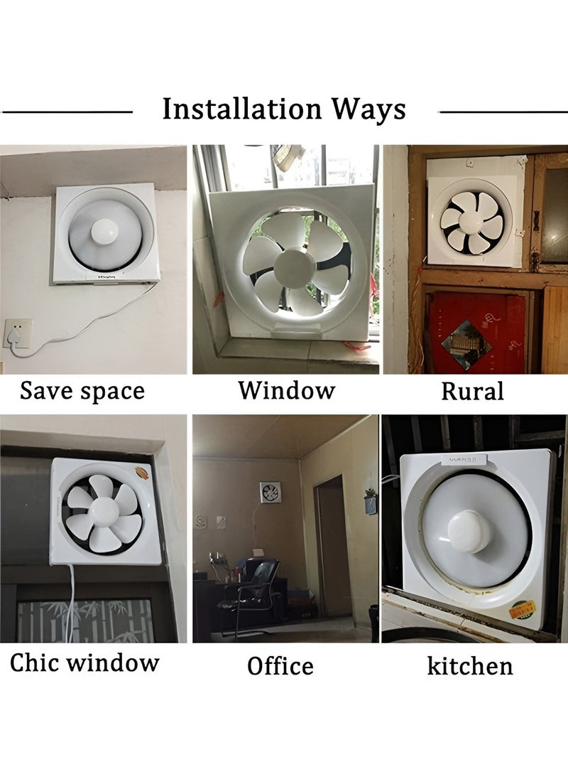 Shard Ventilation Exhaust Fan, Shutter Exhaust Fan for Garage Shed Pole Barn Hydroponic Ventilation，10 inches  - Image 3