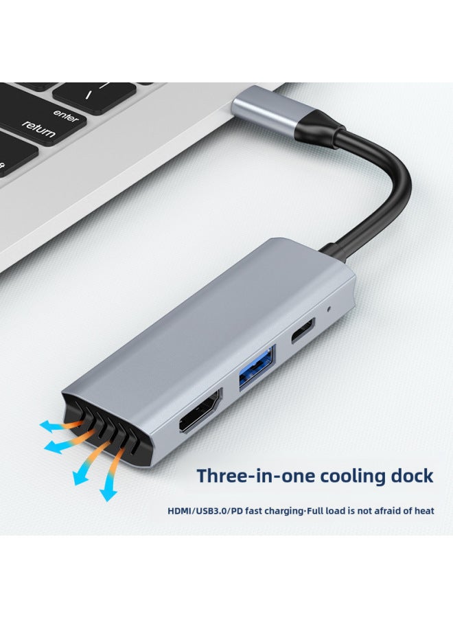 نيوترل محول نوع سي جديد - محطة إرساء ثلاثية في واحد من يو إس بي سي إلى إتش دي إم آي - محول تمديد للكمبيوتر المحمول بدقة 4K - Image 2