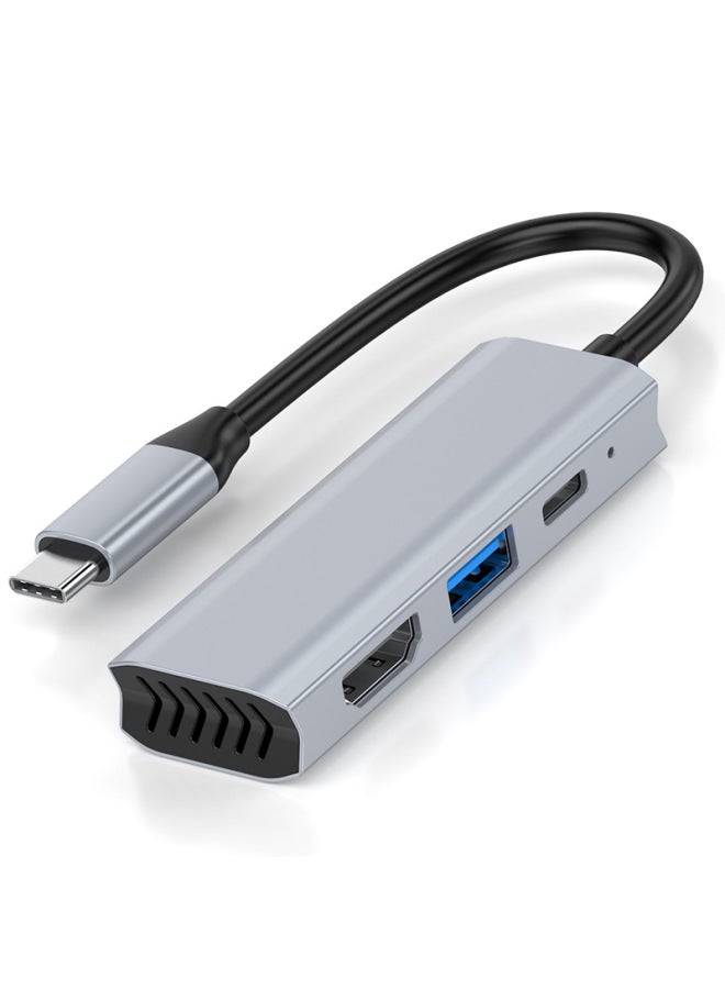 نيوترل محول نوع سي جديد - محطة إرساء ثلاثية في واحد من يو إس بي سي إلى إتش دي إم آي - محول تمديد للكمبيوتر المحمول بدقة 4K - Image 1