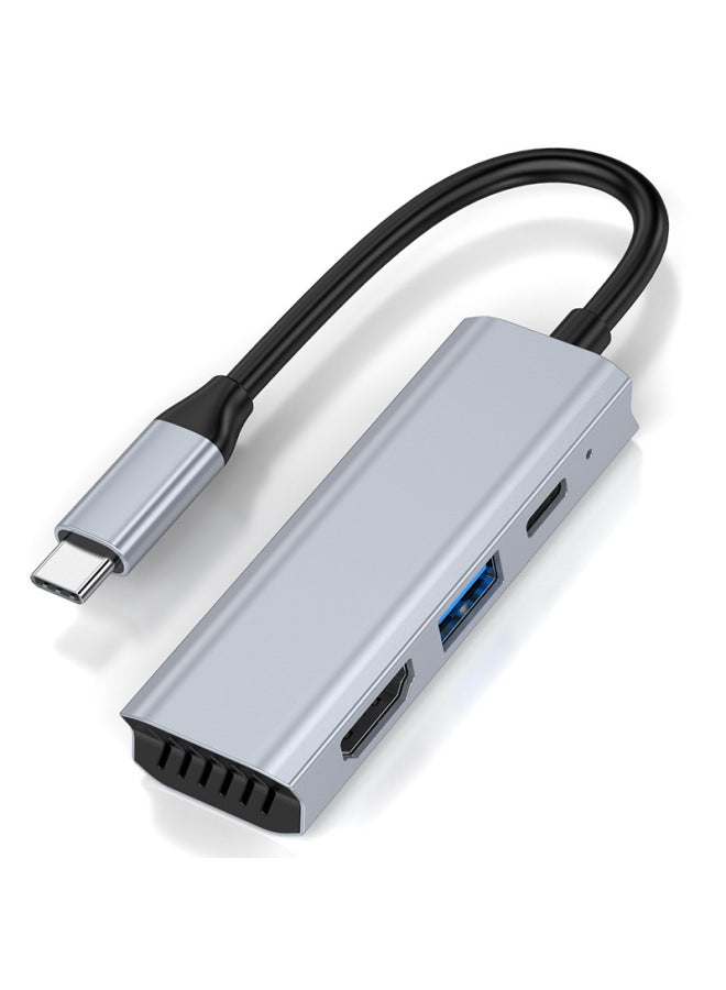 نيوترل محول نوع سي جديد - محطة إرساء ثلاثية في واحد من يو إس بي سي إلى إتش دي إم آي - محول تمديد للكمبيوتر المحمول بدقة 4K - Image 5