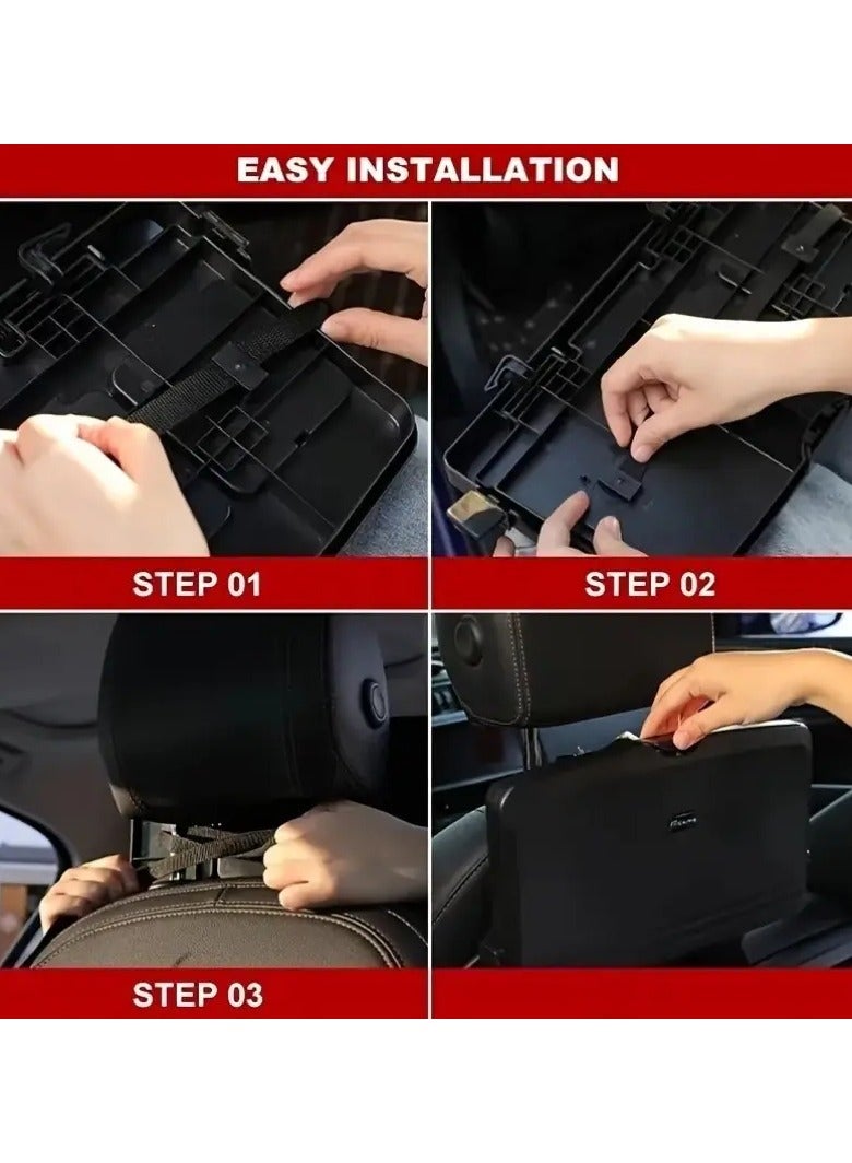 Multi-Functional Portable Foldable Car Seat Tray Desk - Car Vehicle Back Seat Tray Table - Stay Organized When on The Go - Image 5