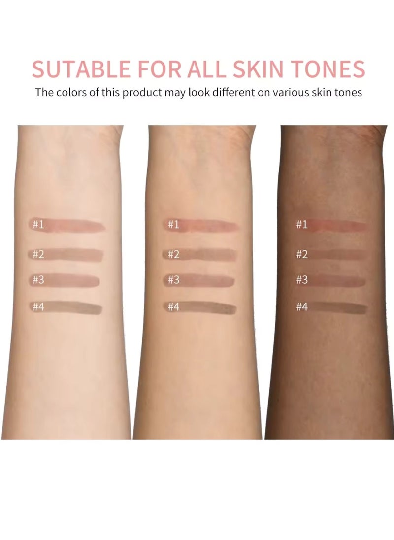 lakerain - Peel Off Lip Liner Tattoo Peel Off Lip Stain Long Lasting Lip Stain Peel Off Infused with Hyaluronic Acid and Vitamin E Waterproof Long Lasting Highly Pigmented Matte Lip Tint Cool Cocoa 04 - Image 1