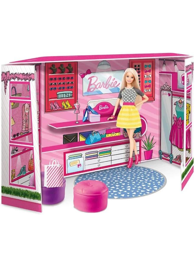 Lisciani Barbie Fashion Boutique Playset with Doll - Image 2