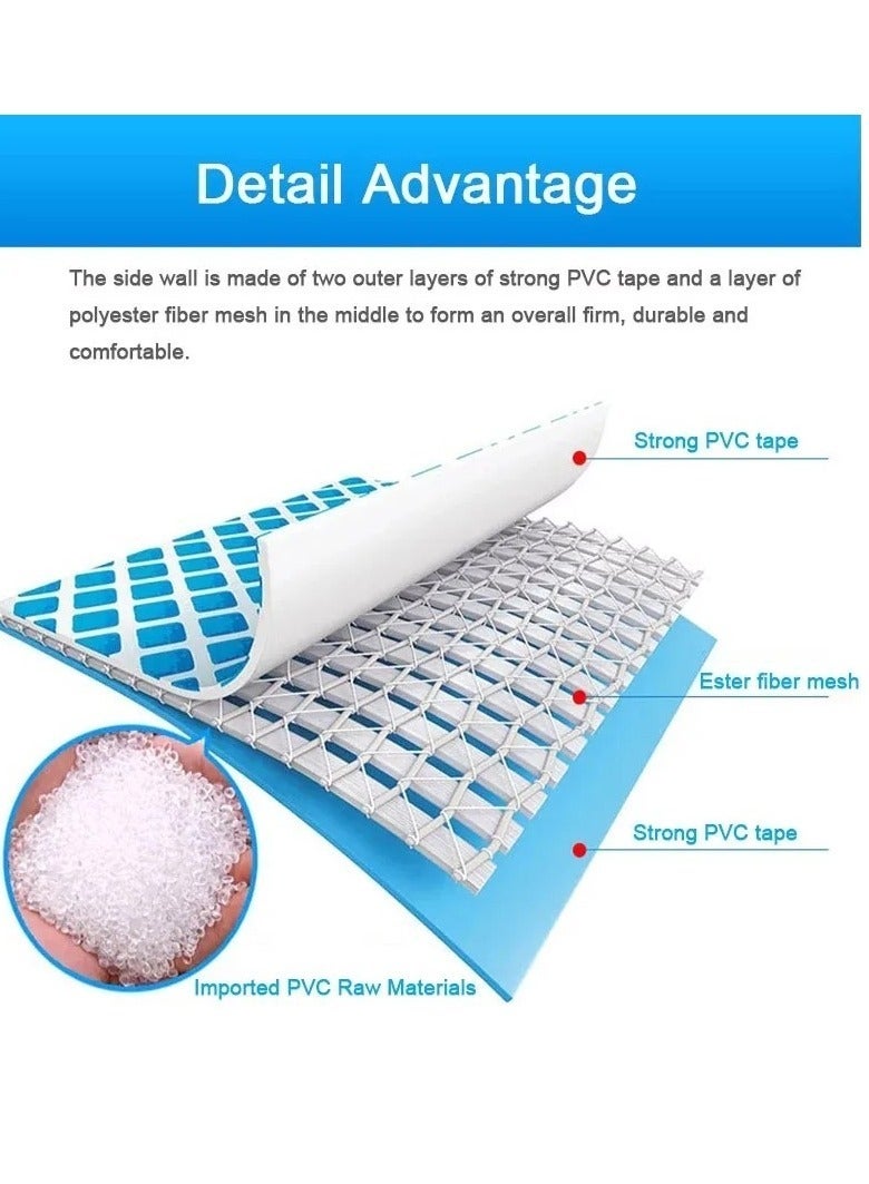 INTEX Superior Strength And Longer Durability Sturdy Rectangular Unisex Frame Swimming Pool Blue Model 28272 Summer Fun Water Play 300x200x75cm - Image 3