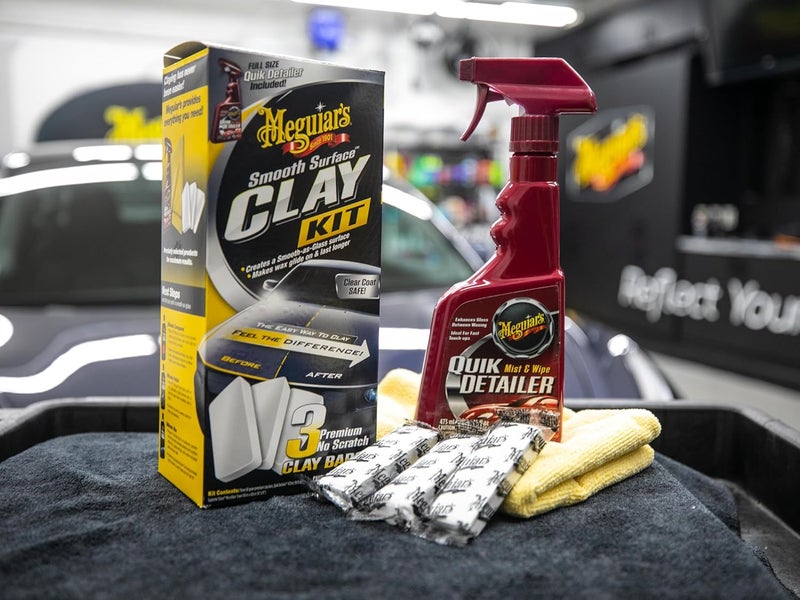 Meguiar's طقم الطين ذو السطح الأملس G191700، آمن وسهل لتلميع السيارة للحصول على لمسة ناعمة كزجاج - Image 3
