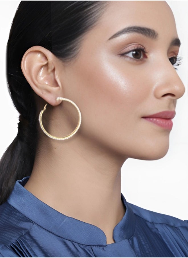 Just Peachy - Just Peachy Gold-Toned Contemporary Earring Clip Combo ? Elegant & Modern Design, Versatile Gold-Toned Finish, Perfect for Any Occasion, Comfortable Clip-On Style, Ideal for Fashion-Forward Looks - Image 1
