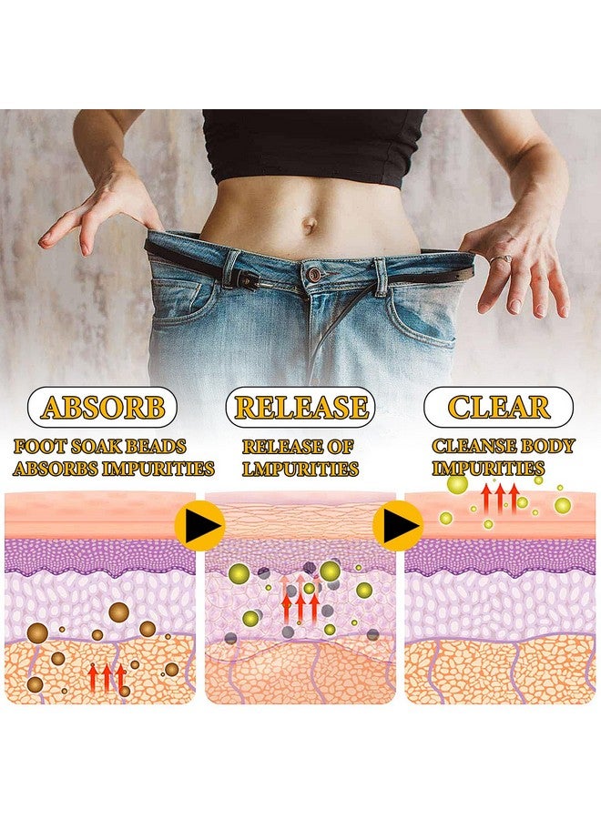 ال زد واي ال ال اس 15 قطعة من حبات نقع القدمين لتنظيف الجسم وإزالة السموم منه، حبات نقع القدمين لإزالة السموم من الجسم للرجال والنساء، حبات تدليك القدمين العشبية للاسترخاء وتسكين آلام الجسم والتعب (3 عبوات) - Image 2