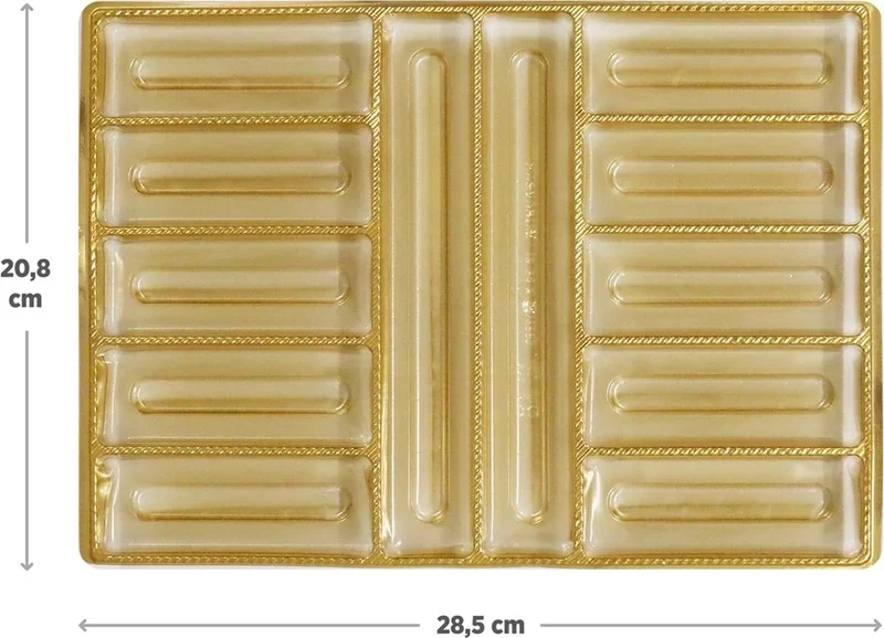 Ambalaj Pazarı Packaging Market 12 Compartment Special Gold Separator 750 gr - 50 pcs