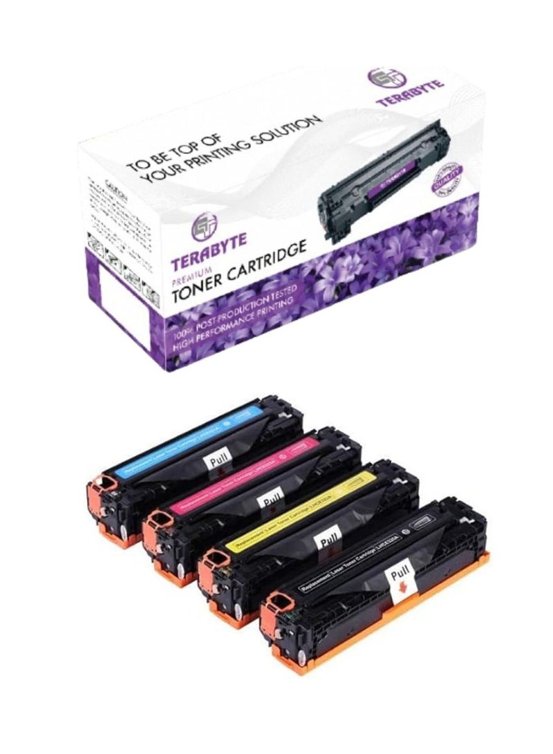 Terabyte 415A Toner Cartridge Multipack (W2030A W2031A W2032A W2033A) Compatible for Color LaserJet Pro M454dn M454dw M479fdn M479fdw M479fnw (Black, Cyan, Magenta, Yellow - 4 Pack) - Image 1