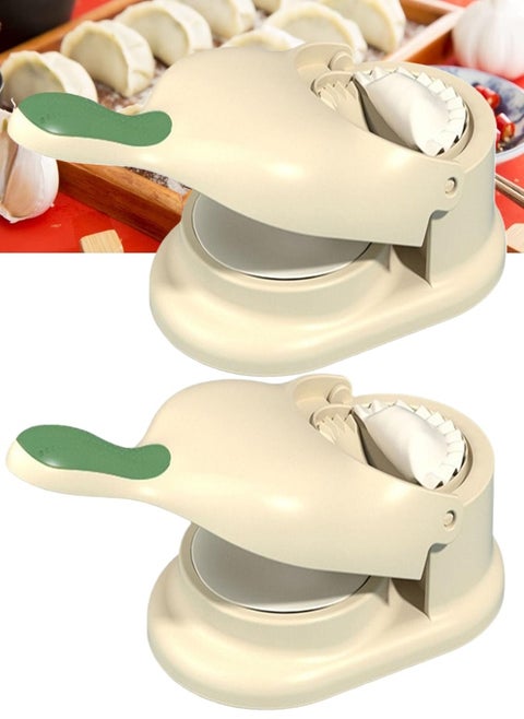 2 Piece Pack 2 in 1 Dumpling Press Machine Make Dumplings Quickly and Easily Kitchen Accessories Random Colour