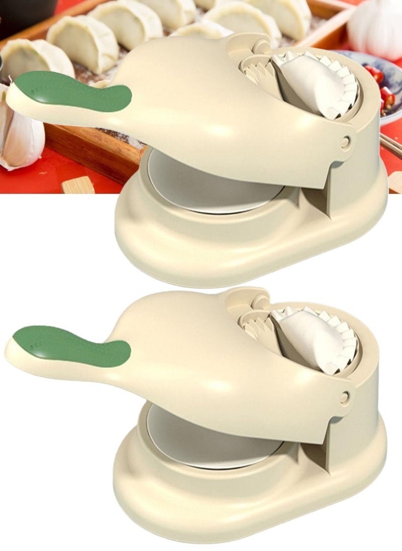 2 Piece Pack 2 in 1 Dumpling Press Machine Make Dumplings Quickly and Easily Kitchen Accessories Random Colour