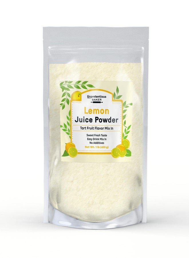 Unpretentious Lemon Juice Powder, Easy Drink Mix In, Fresh Tart Flavor (1 Pound) - Image 1