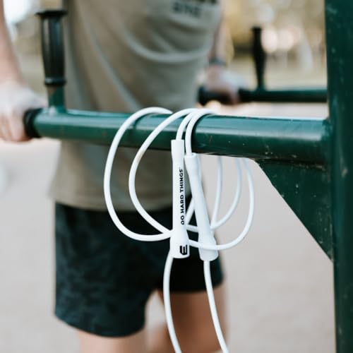 EliteSRS Elite Jumps | 6mm PVC Jump Ropes for Fitness | Indoor/Outdoor Adjustable Boxing Jump Rope w/Unbreakable Handles & Ultra-Durable Non-Kinking PVC | Skipping Rope for Men & Women & Boxer Rope Jump Rope - Image 5