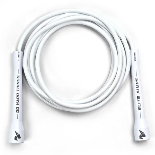 EliteSRS Elite Jumps | 6mm PVC Jump Ropes for Fitness | Indoor/Outdoor Adjustable Boxing Jump Rope w/Unbreakable Handles & Ultra-Durable Non-Kinking PVC | Skipping Rope for Men & Women & Boxer Rope Jump Rope - Image 1