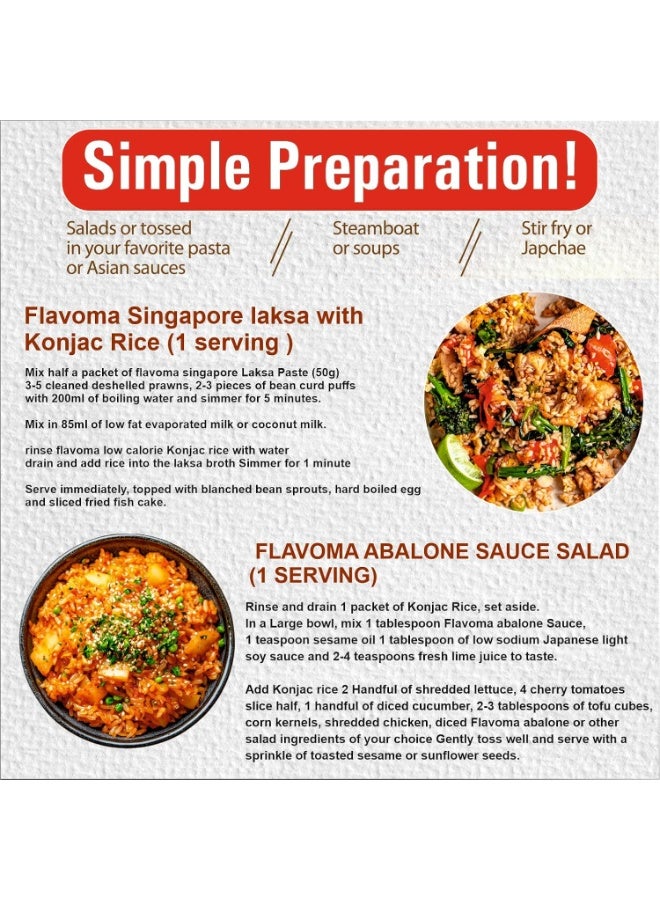 Flavoma Konjac Shiraataki Instant Rice, 270g, Low Carb, Keto Friendly - Image 4