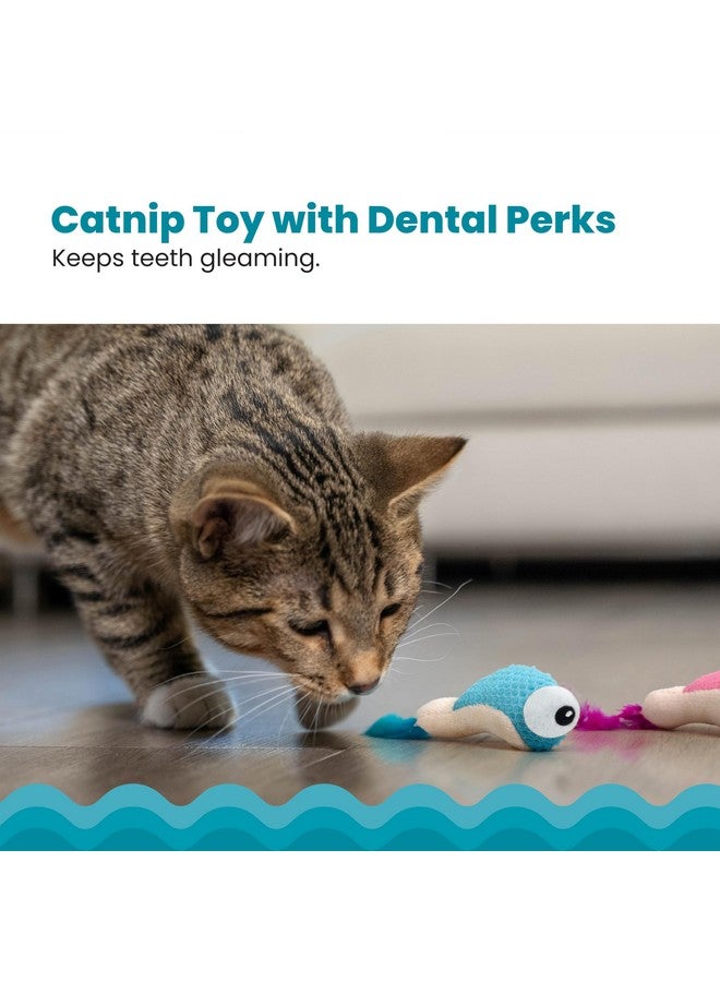 Catstages Dental Shrimpies Catnip Cat Chew Toy - 2 Pack - Image 2