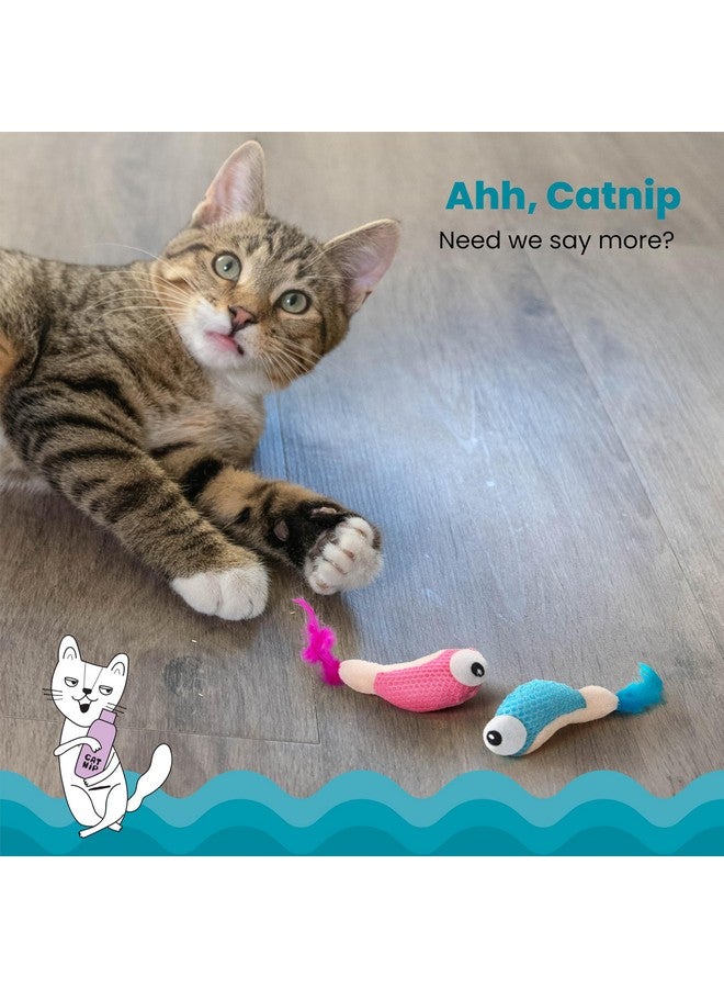 Catstages Dental Shrimpies Catnip Cat Chew Toy - 2 Pack - Image 3