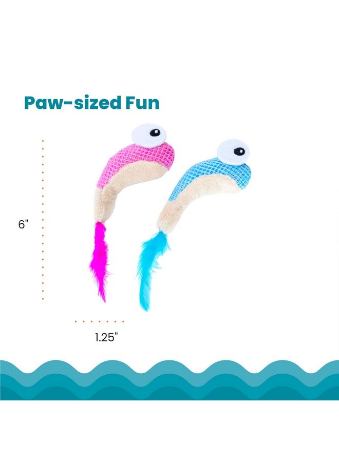 Catstages Dental Shrimpies Catnip Cat Chew Toy - 2 Pack - Image 5