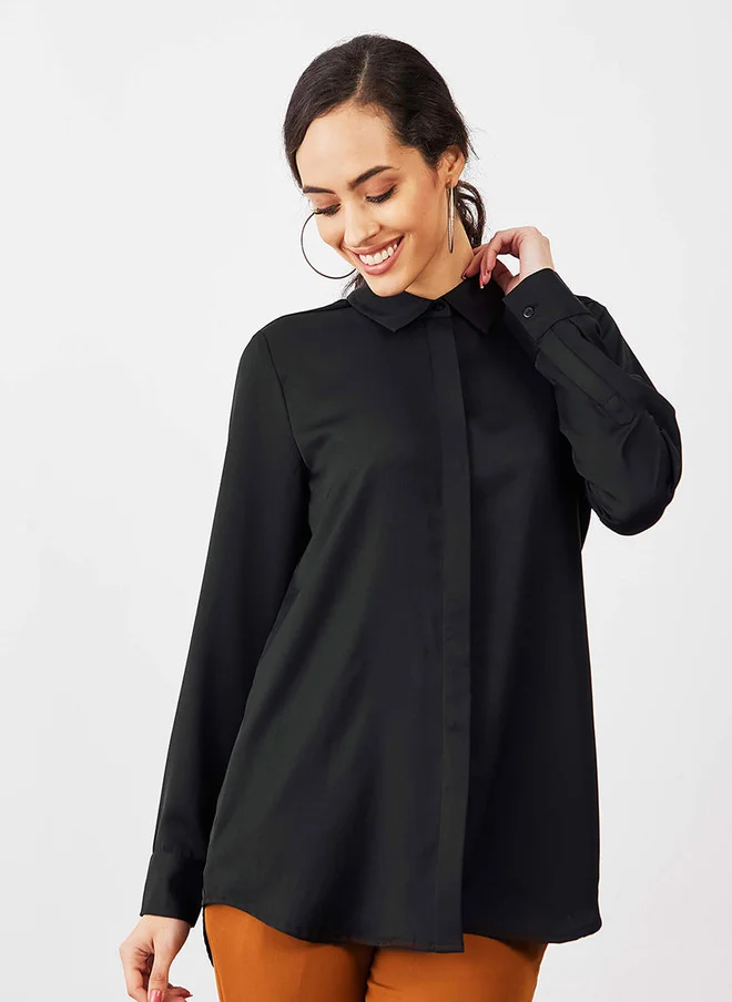 Salt Attire SALT ATTIRE Women Modern Opaque Formal Shirt