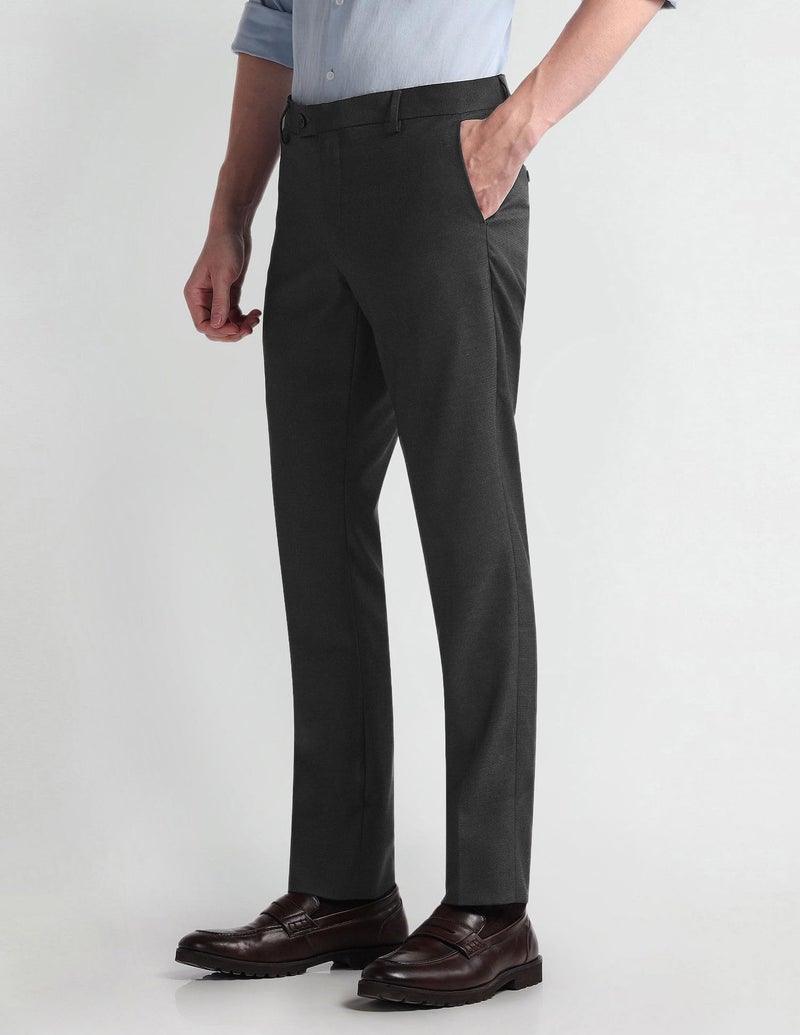Arrow Men's Structured Tailored Fit Polyester Formal Trouser - Image 4