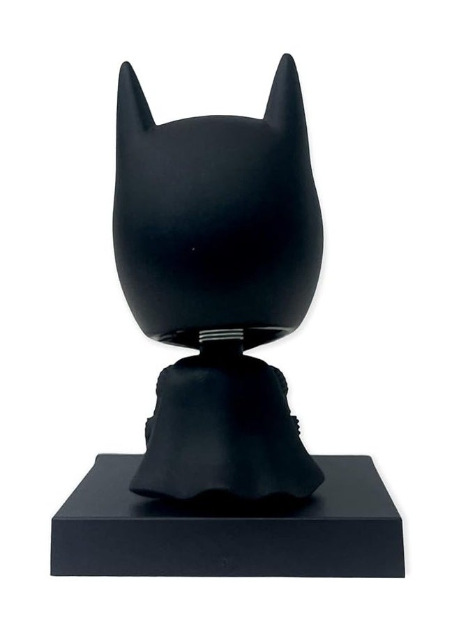 Super Hero Batman 2 Action Figure Bobblehead with Mobile Holder for Car Dashboard, Office Desk & Study Table
